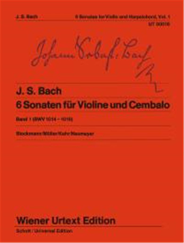 schut50018_0 6 Sonatas Volume 1 BWV 1014-1016 - Image 1