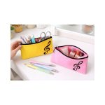 Treble Clef pouch / pencil case zipper